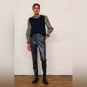 Wyse London Sandrine Faux Leather Trousers